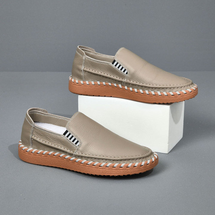 Femme Behagelige Læder Slipper Flats Stilla