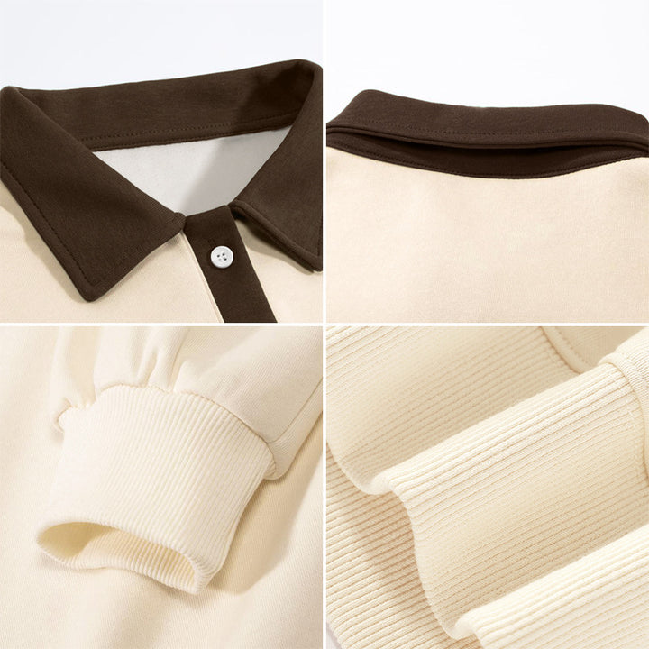 Dame Stilfuld Krave sweater med knapdetaljer Stilla