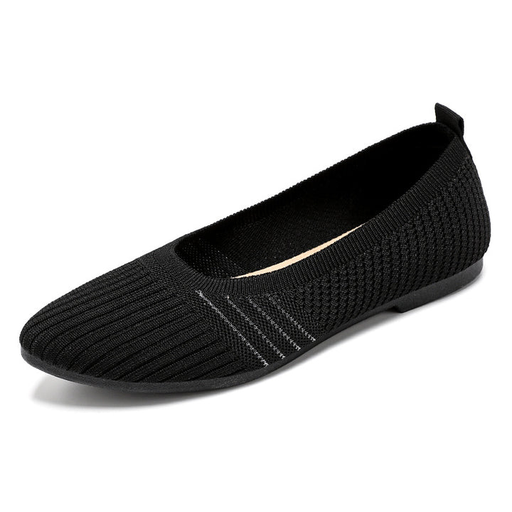 Dame Elegante og komfortable Ballerinas med åndbart strikdesign Stilla