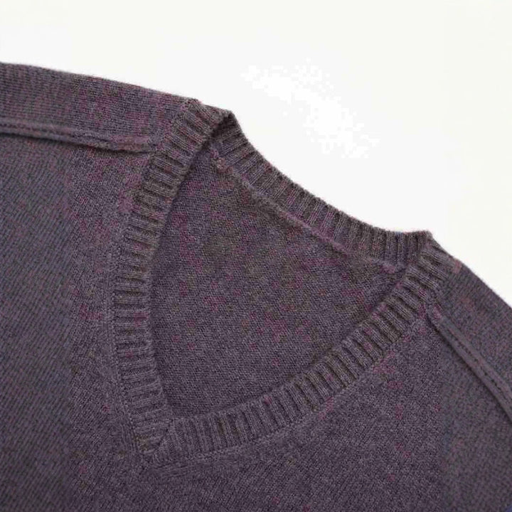 Damer fin V-hals sweater lavet af høj kvalitet uld Stilla