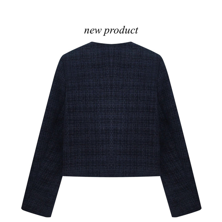 Kvindernes cropped blazer med guld knapper Stilla