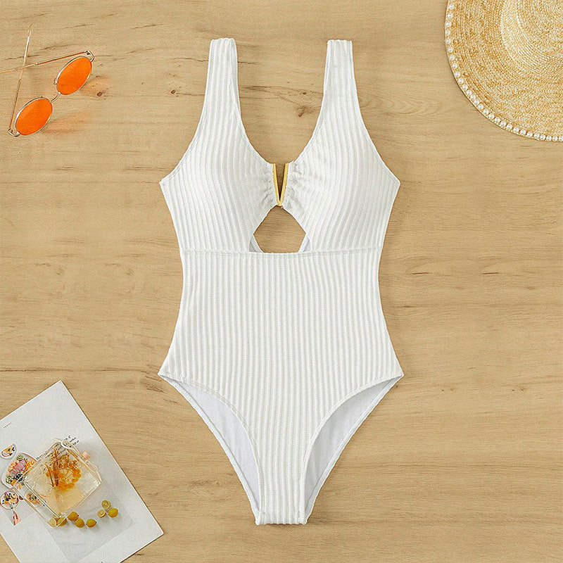 Dame Sporty One-Piece med Nøgle-Detail Skovae