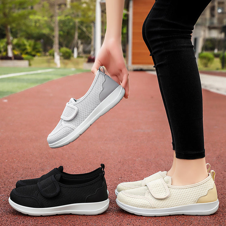Dame Komfortabel Velcro Sneakers med åndbart Overmateriale Stilla