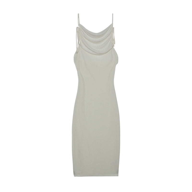 Dame Elegant Draperet Slipkjole Stilla