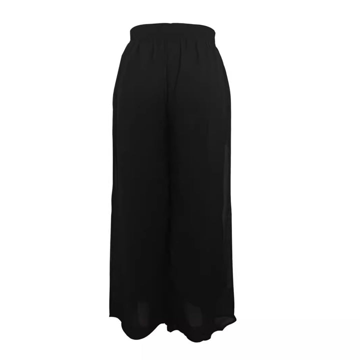 Dame bred, gennemsigtig Culotte i let chiffon med elastisk talje og praktiske lommer Stiila