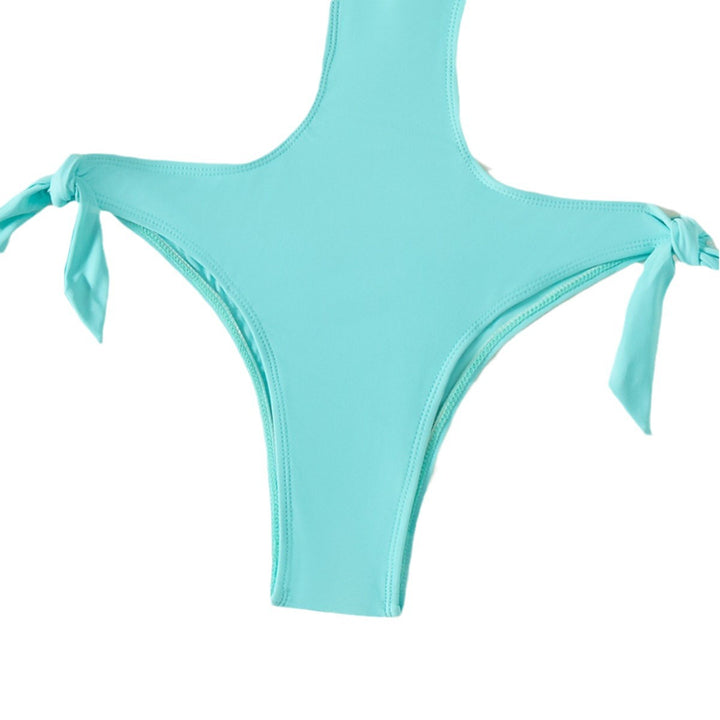 Dame Elegant Cut-Out-badesuite med sløjfedetail Skovae