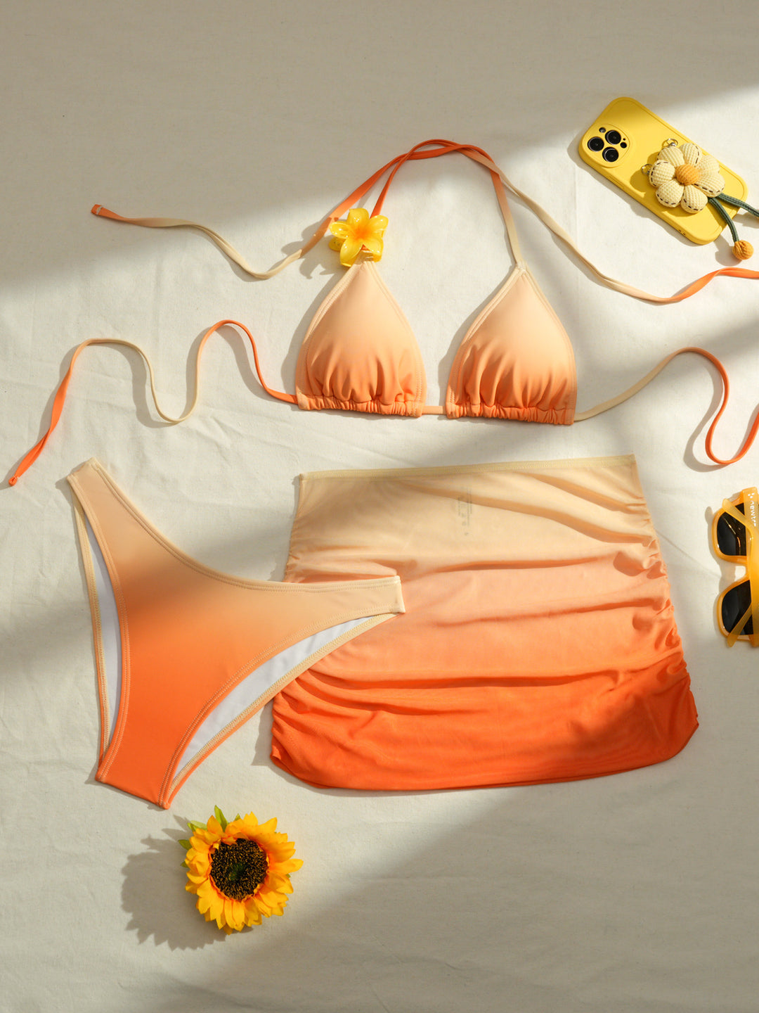 Dame Sporty bikini sæt med modulær nederdel Skovae