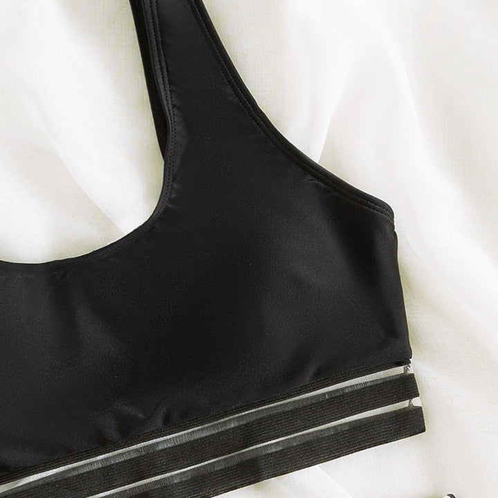 Dame Sport-Bikini med ergonomisk pasform og elegant Leo-mønster Skovae