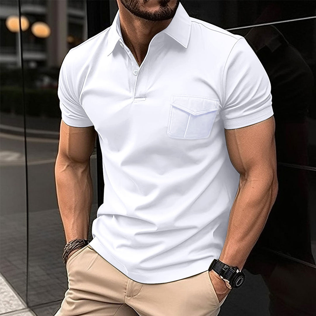 Herre Poloshirt med moderne snit og praktisk brystlomme Stilla