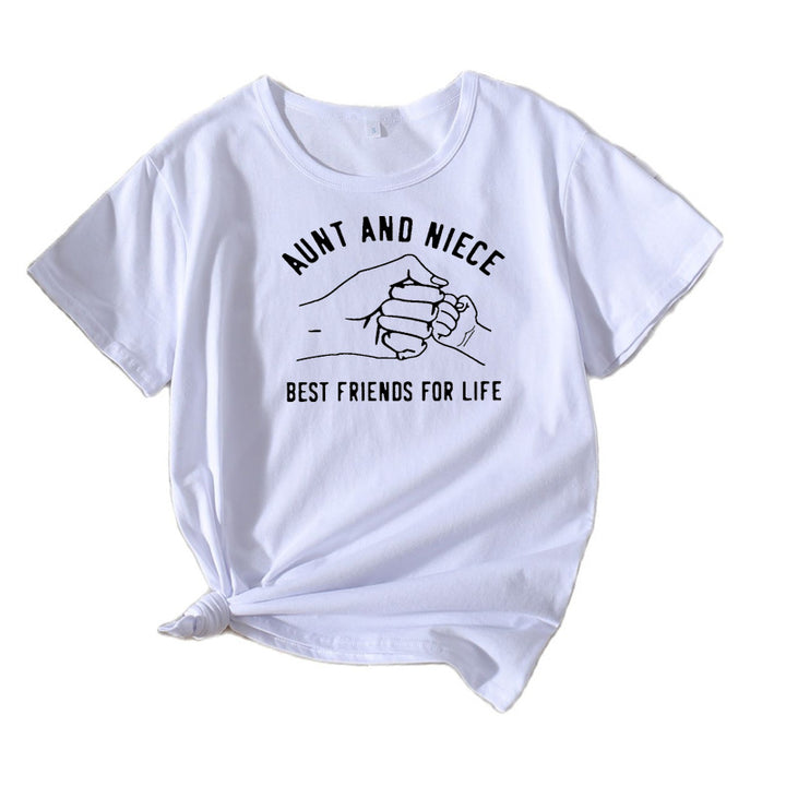 Dame Fritids Forhold Grafik T-shirt Stilla