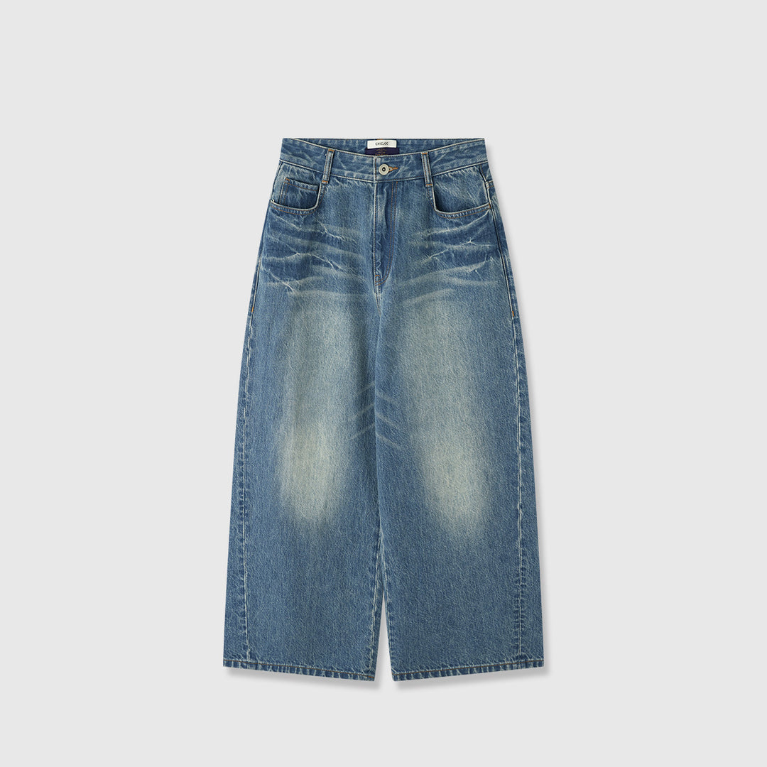 Kvinders brede jeans med høj talje Stilla