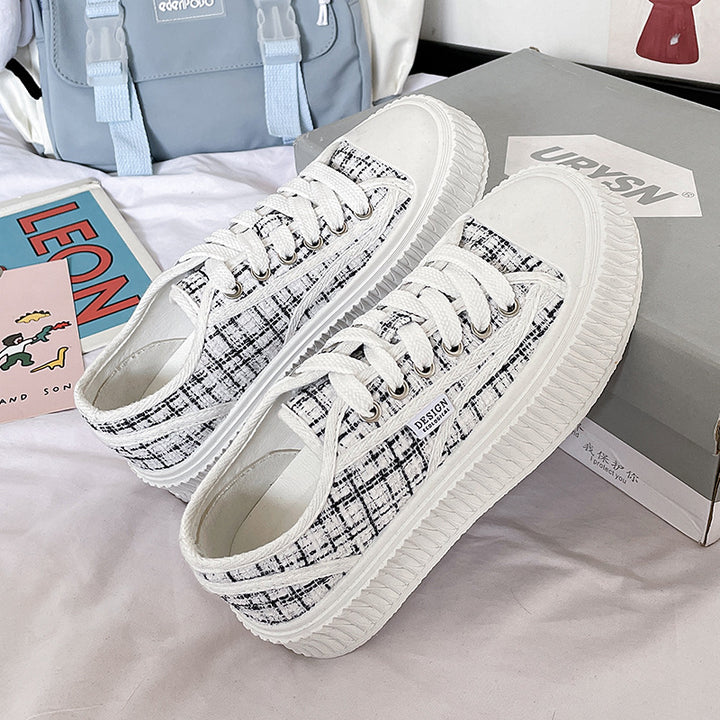 Dame Plateau-Sneakers med tekstureret overdel og komfortabel sål Stilla