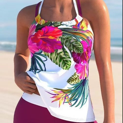 Dame Tankini-sæt med sporty top og komfortable shorts Stilla