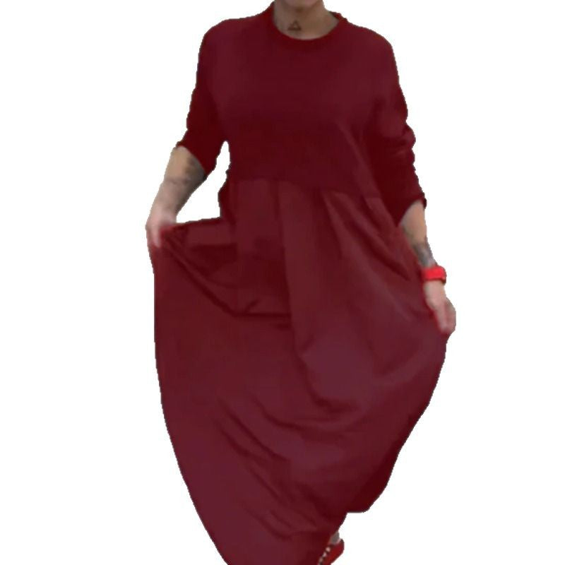 Damer afslappet maxikjole med praktiske lommer og moderigtig lag-på-lag-look Stilla