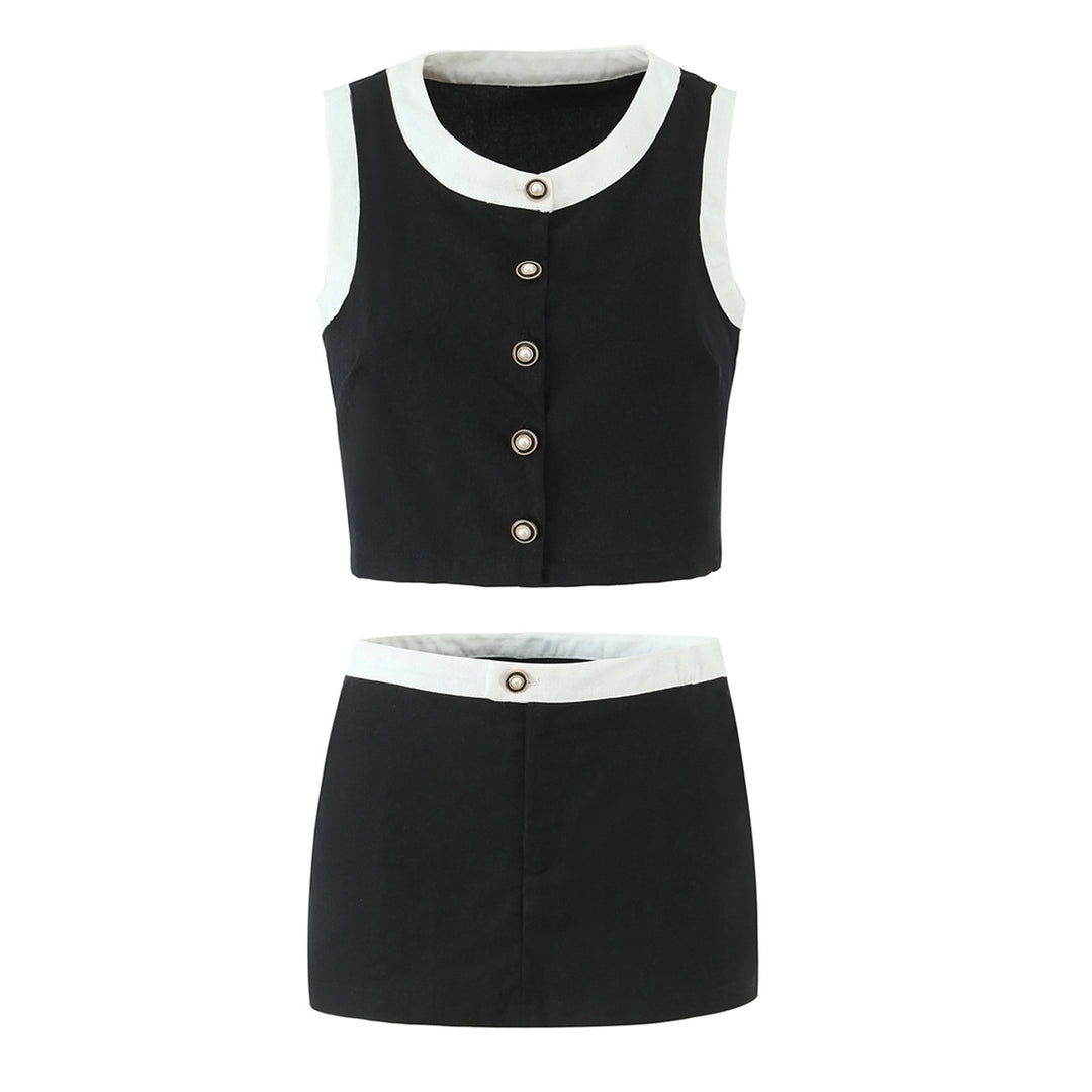 Dame Mode Mini Skirt med smart kant Stilla