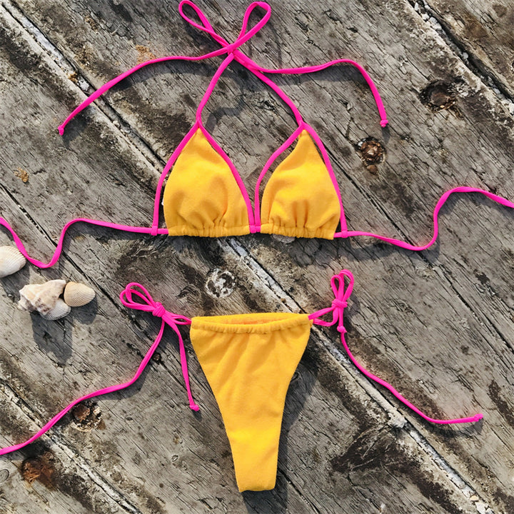 Dame Triangel-Bikini med justerbare stropper og kvalitetsmateriale Stilla