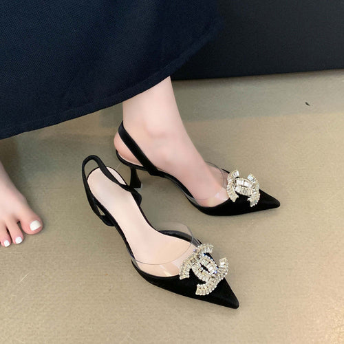 Dame Høj kvalitets Pumps med glitrende smykkedetalje og elegant design Stilla