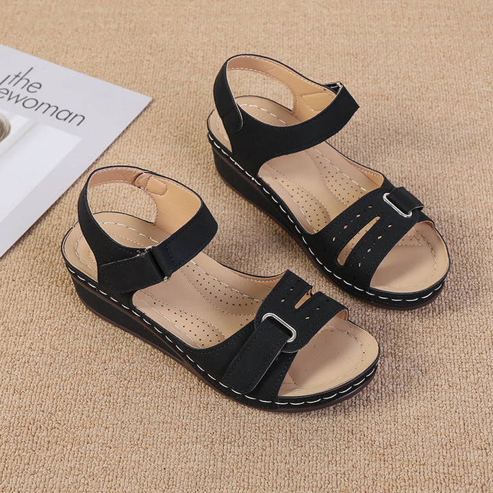 Dame Wedge-sandaler med anatomisk fodseng og justerbare remme Stilla