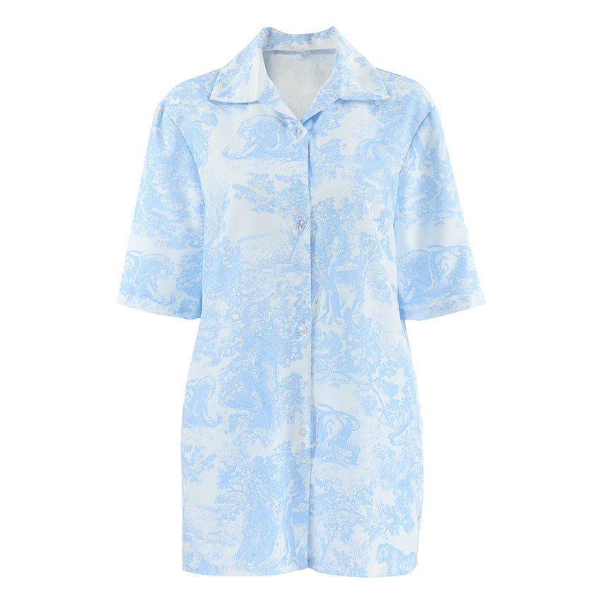 Dame pyjamasæt med elegante blomster mønstre og komfortabel pasform Stilla