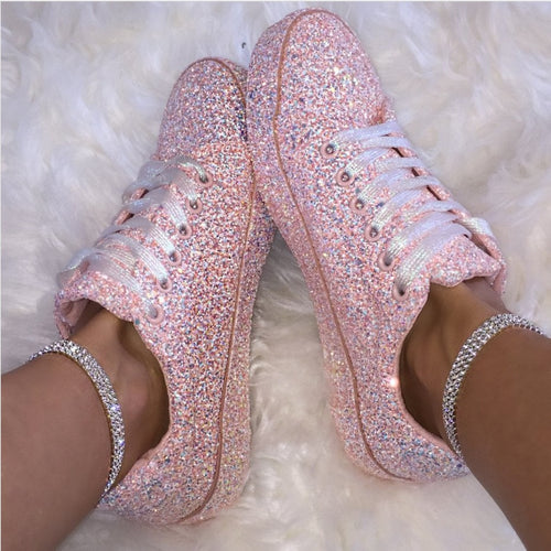 Dame Glitrende Sneakers med åndbar sål og ekstra komfort Stilla