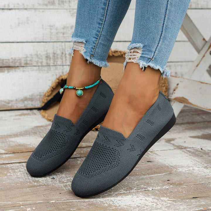 Dame Åndbare Slip-On Espadrilles med fleksibel Sål Stilla