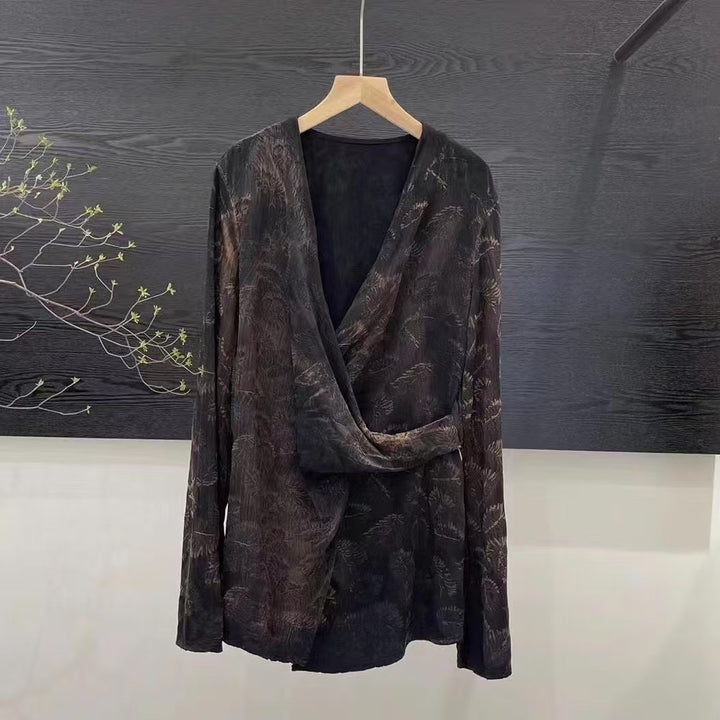 Femme Floral Print Wrap Top Stilla
