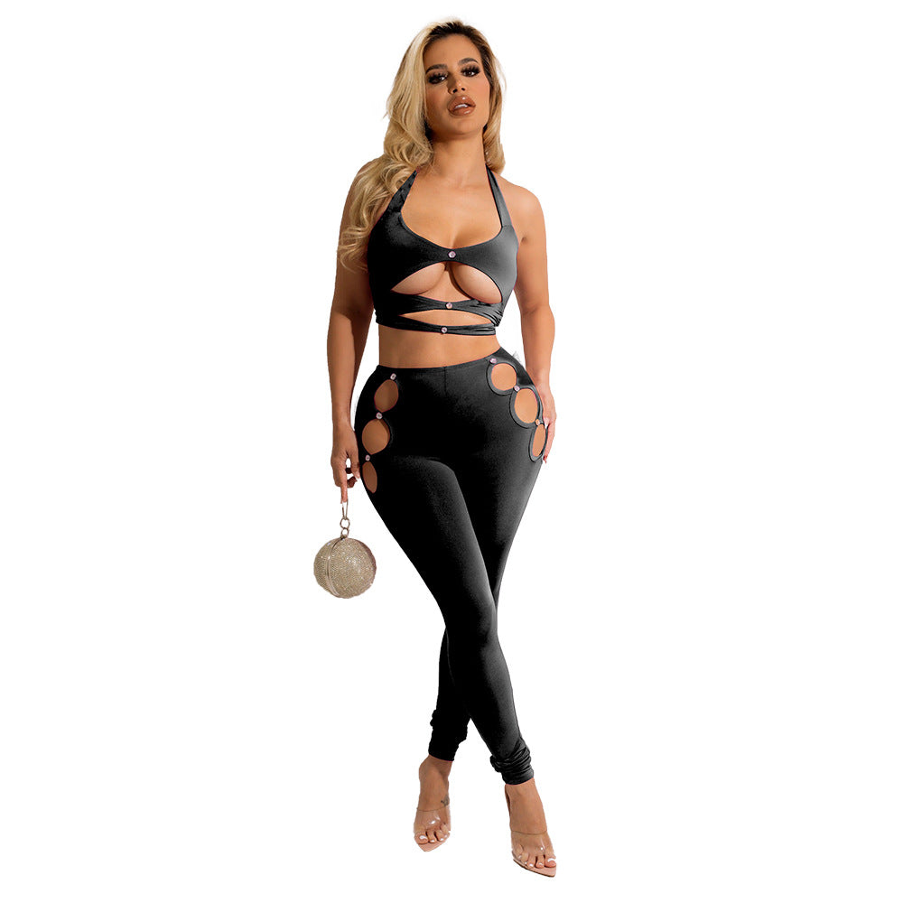 Dame Cut-Out Jumpuit med retro-design og unikke accenter Stilla