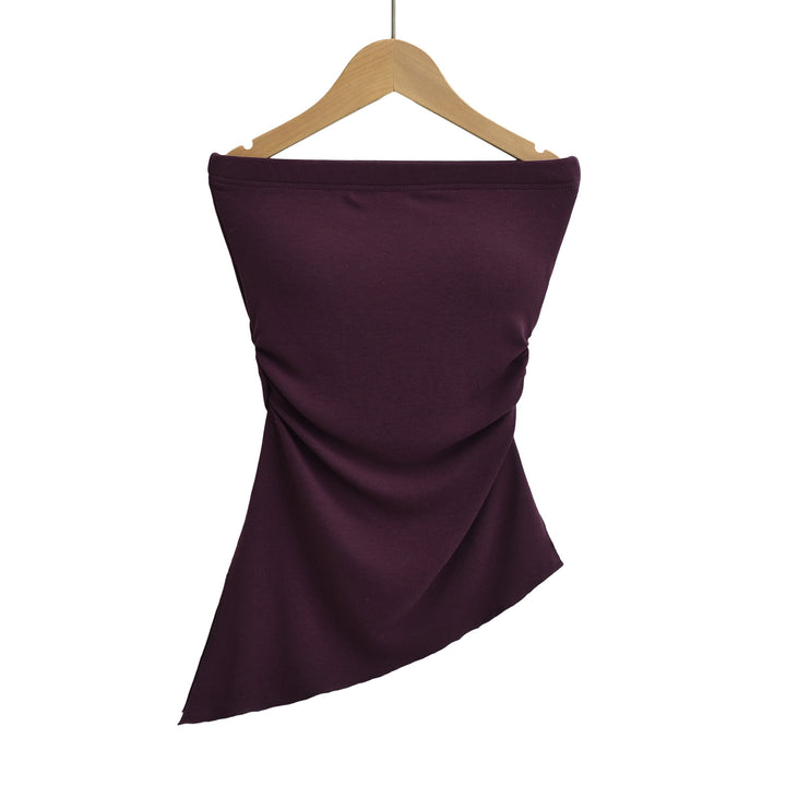 Dame asymmetrisk top med elegant off-shoulder-design Stilla