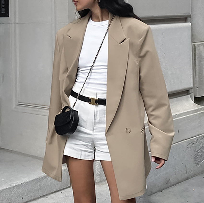Dame Oversized Blazerjakke med elegant snit og moderne detaljer Stilla
