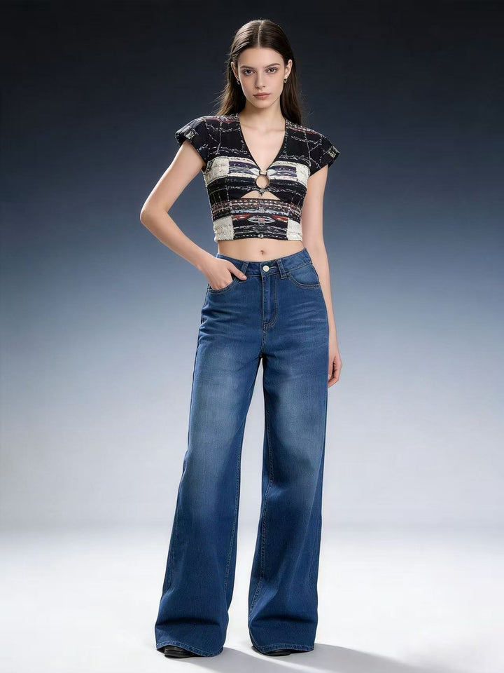 Dame Løst skåret High-Waist Jeans med raffineret taljering Skovae