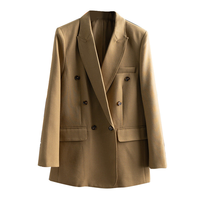 Damer Dobbeltlagd Blazer i uldblanding med struktureret design Stilla