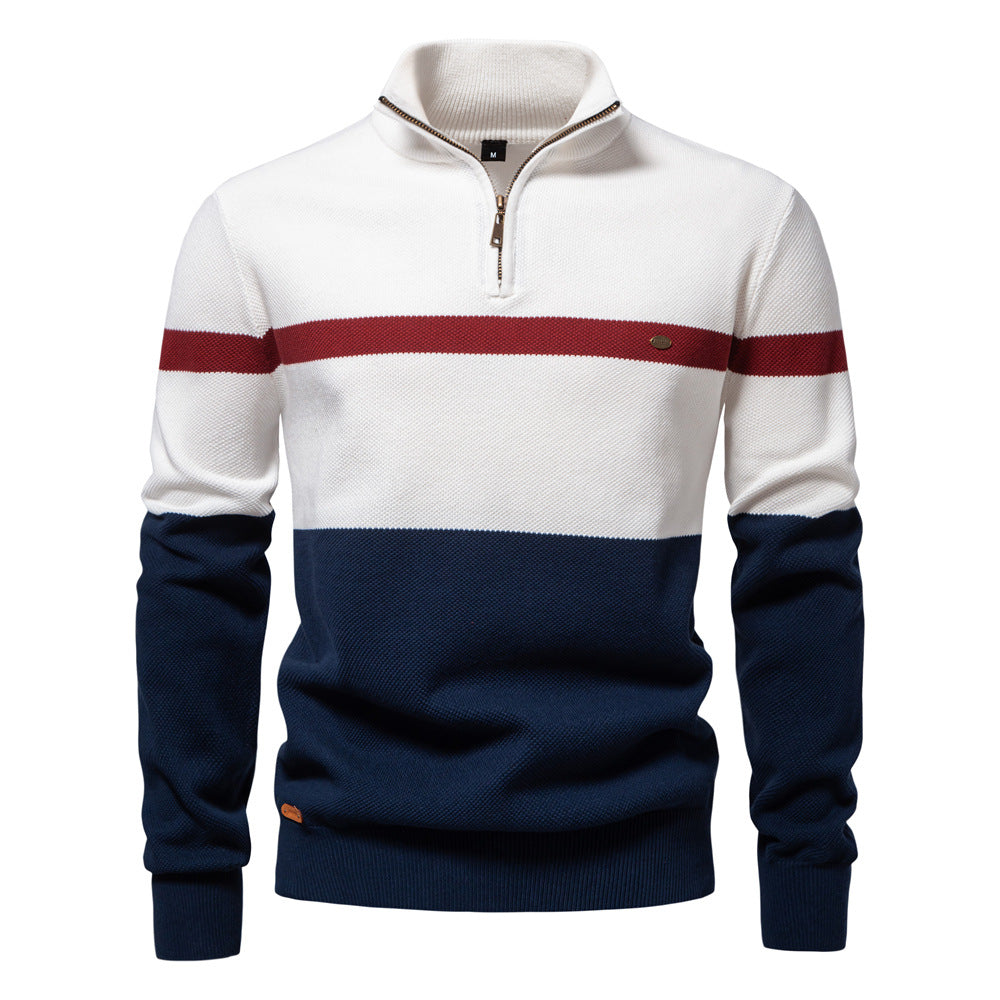 Herren strikpullover i maritim stil Stilla