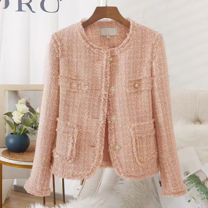 Stilla | Størrelse Jacke Af Tweed Til Damer High Society Efterår/ Design Med Frynser