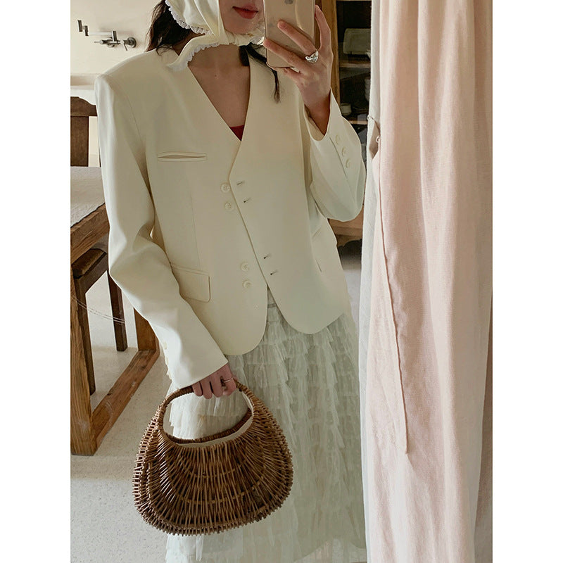 Dame Blazerjakke med klassisk snit og elegante knapdetaljer Stilla