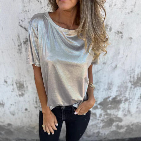 Dame Skinnende Kortærmet T-shirt Stilla