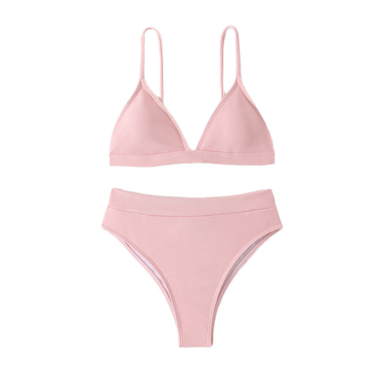 Dame Ribben-design Trekant Bralette Bikini Sæt Stilla