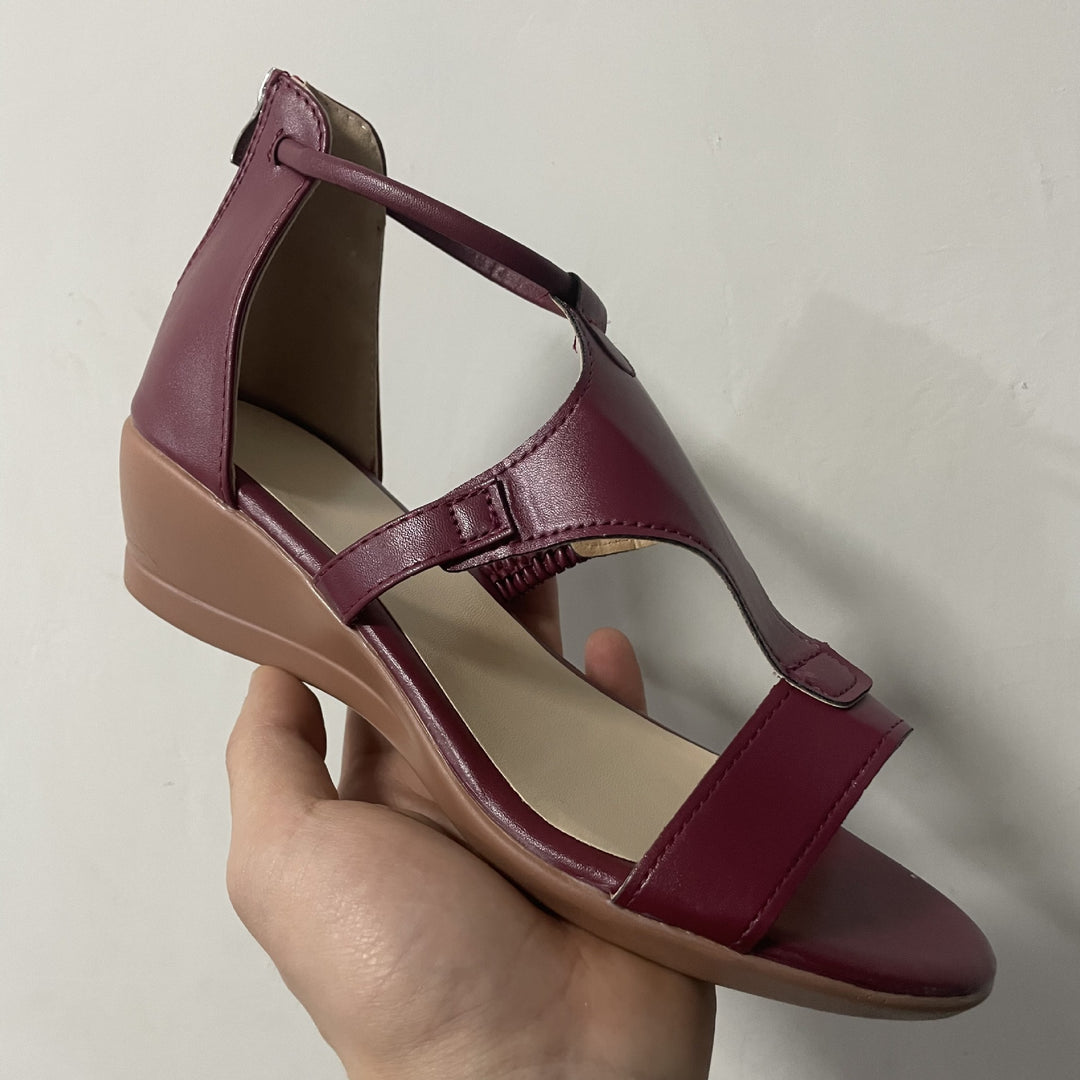Dame Wedge-sandaler med justerbare remme og ergonomisk komfortfodseng Stilla