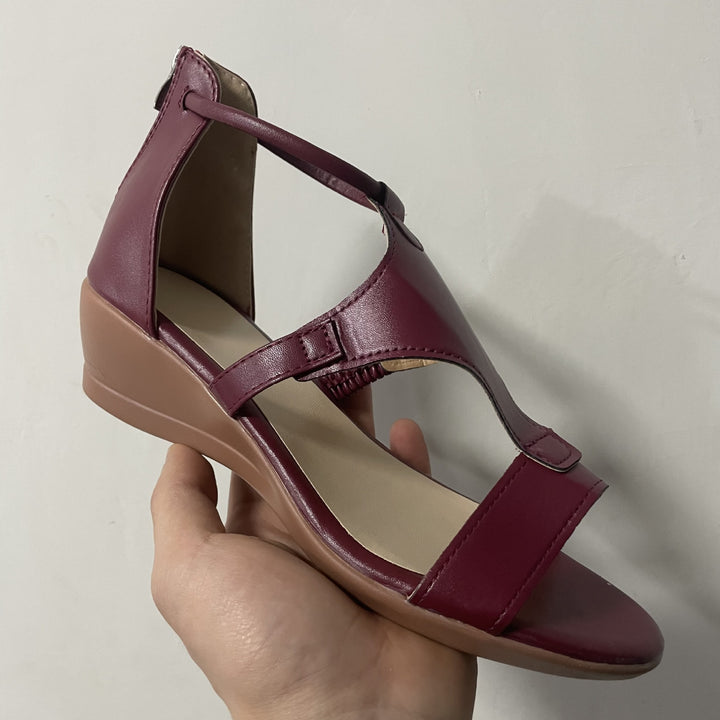 Dame Wedge-sandaler med justerbare remme og ergonomisk komfortfodseng Stilla
