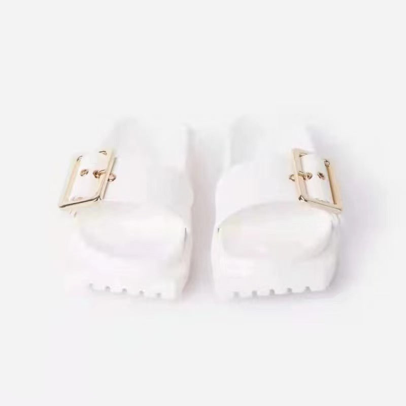 Dame platform-sandaler med elegant spænde og komfortabel fodseng Stilla