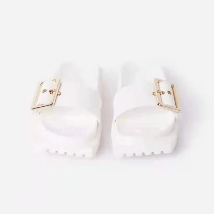 Dame platform-sandaler med elegant spænde og komfortabel fodseng Stilla