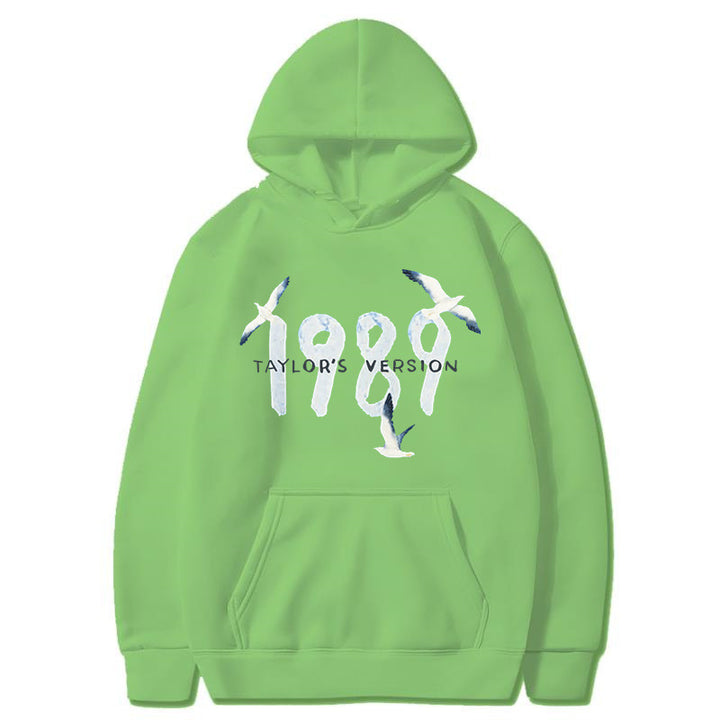 Kvinders hætte sweatshirt med kreativt fugledesign og høj kvalitet bomuld Skovae
