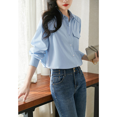 Damer klassisk bluse med elegant snit og praktiske detaljer Stilla