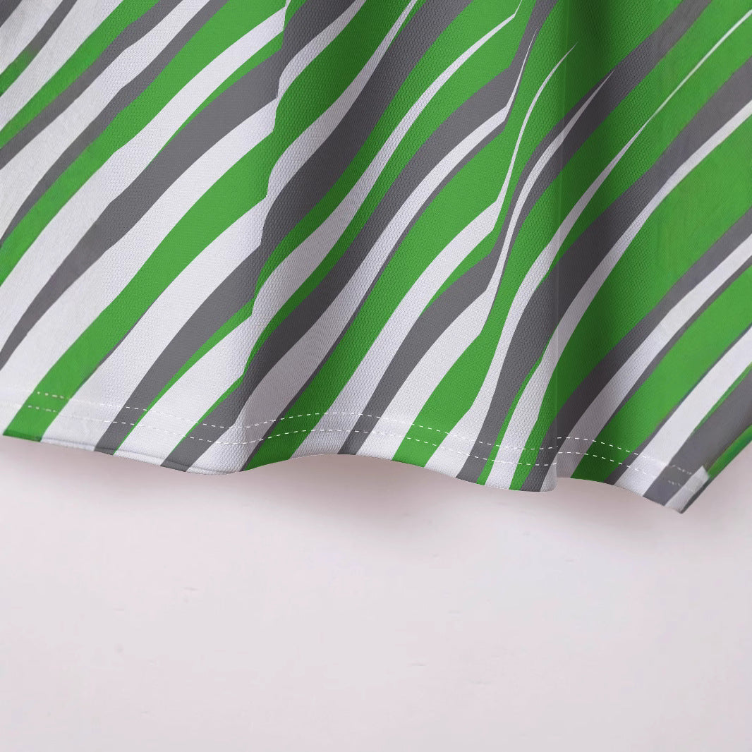 Herre Poloshirt med moderne dynamisk stribedesign og åndbare egenskaber Stilla