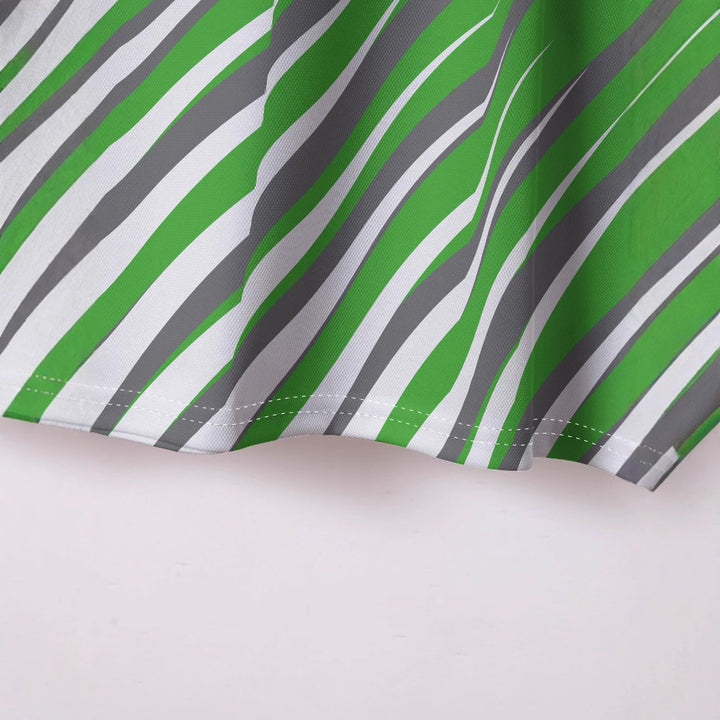 Herre Poloshirt med moderne dynamisk stribedesign og åndbare egenskaber Stilla