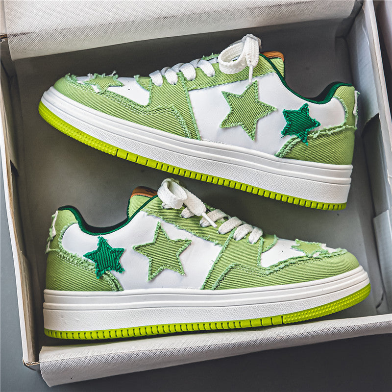 Dame Fritid Stjerner-Mønster Sneakers Stilla