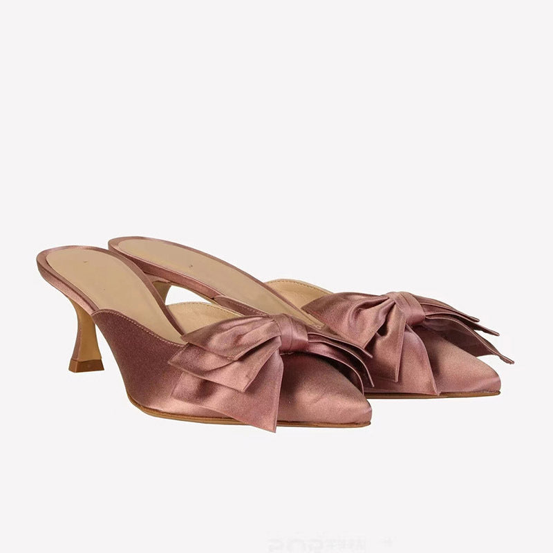 Femme Sløjfe-dekorerede Slingback-Hæle Stilla