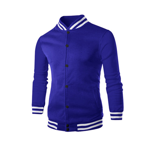 Herrer Sporty Collegejakke med moderne snit og kontrasterende ribkanter Stilla
