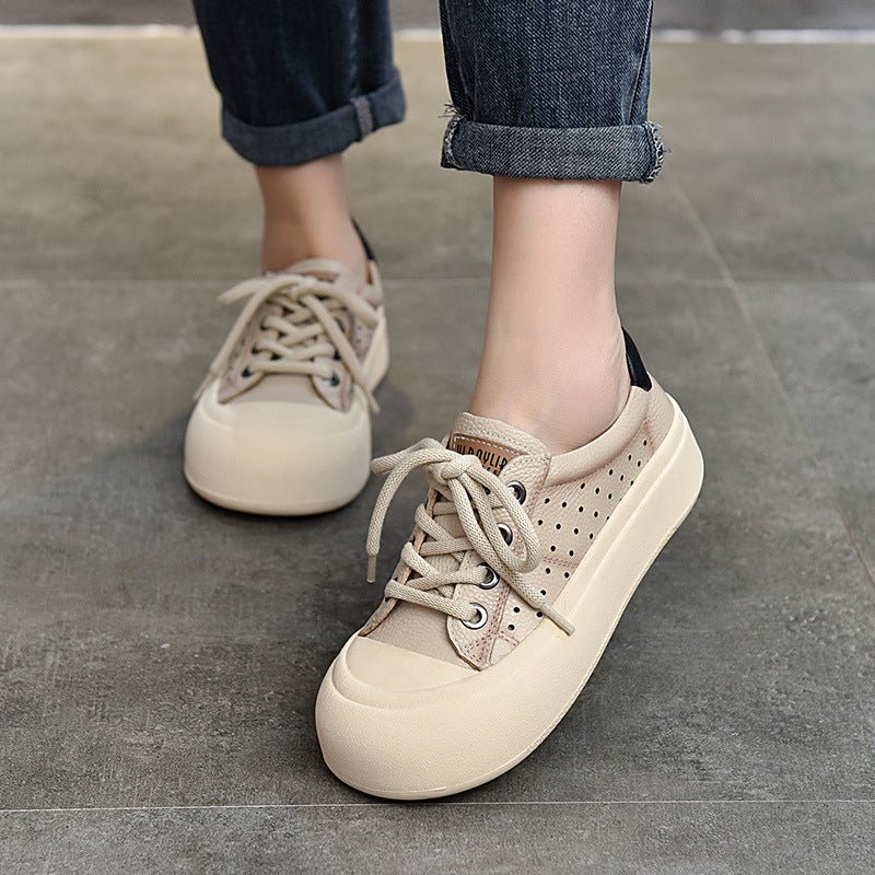 Dame Chunky Sneakers med åndbart overmateriale og komfortabel platformsål Stilla