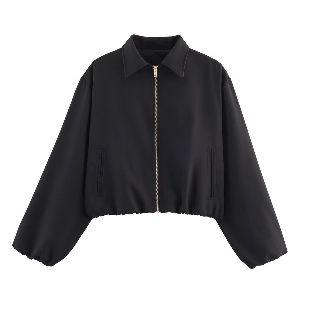 Dame cropped overgangsjakke Stilla