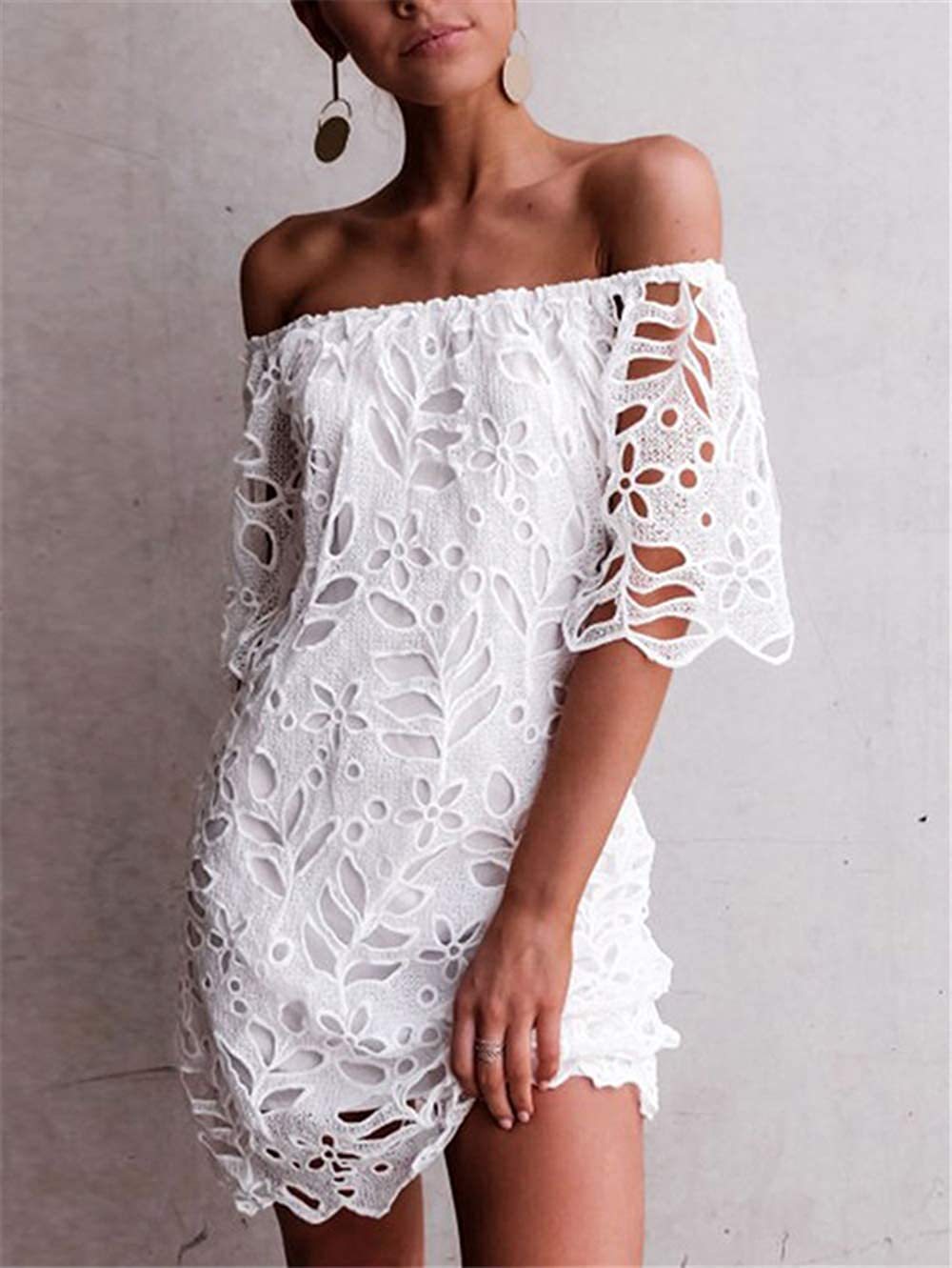 Dame romantisk Off-Shoulder sommerkjole Stilla